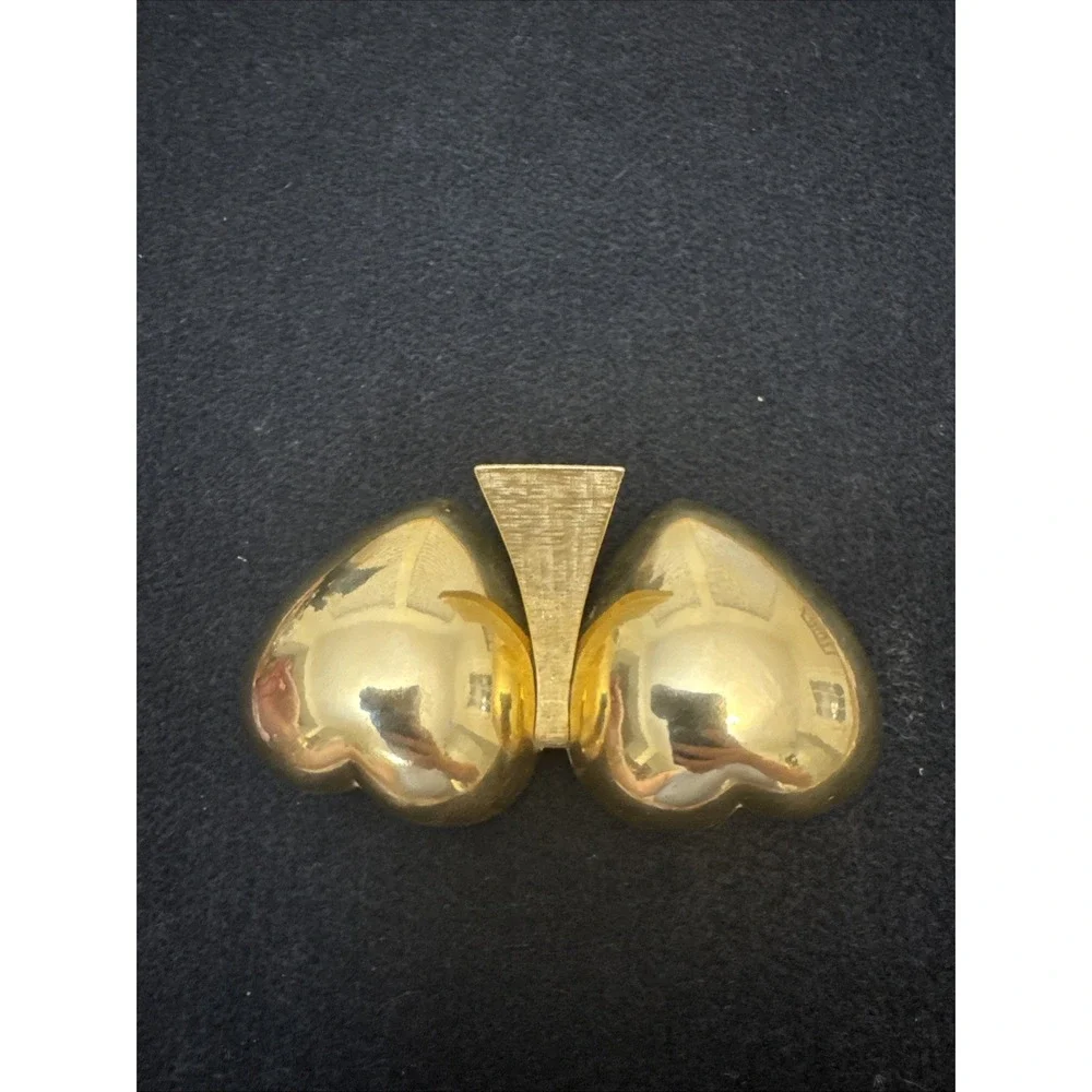 Vintage Ted Arnold Brass Heart Shape Picture Frame 4,3/4
